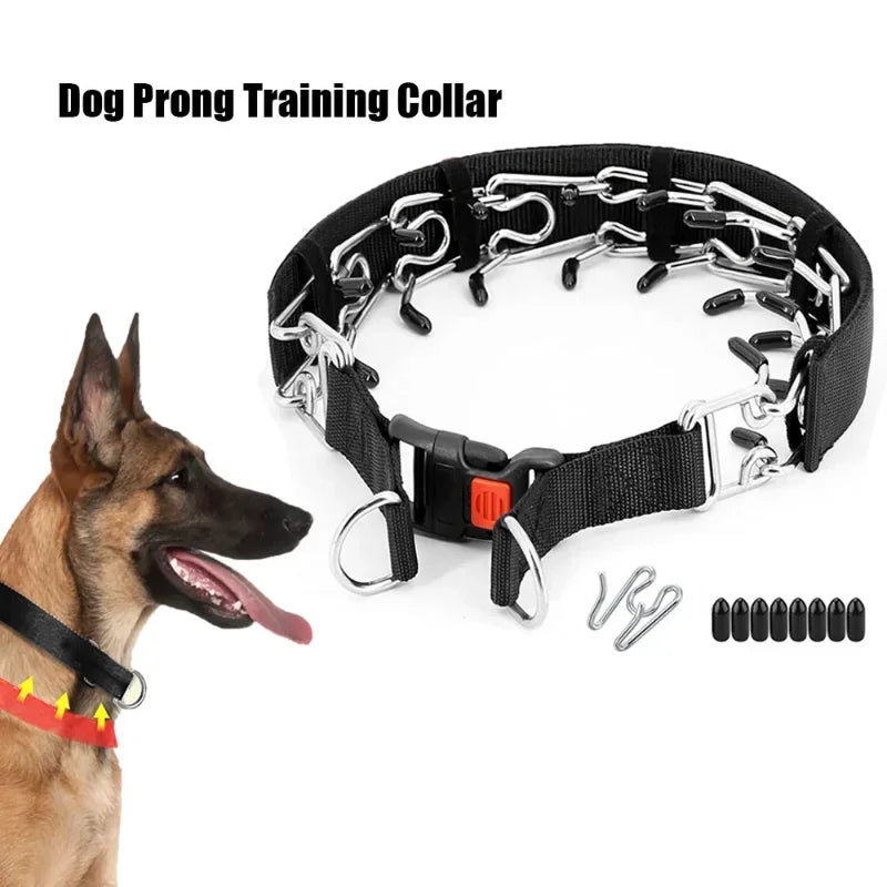 Adjustable Pinch Dog Prong Training Collar
