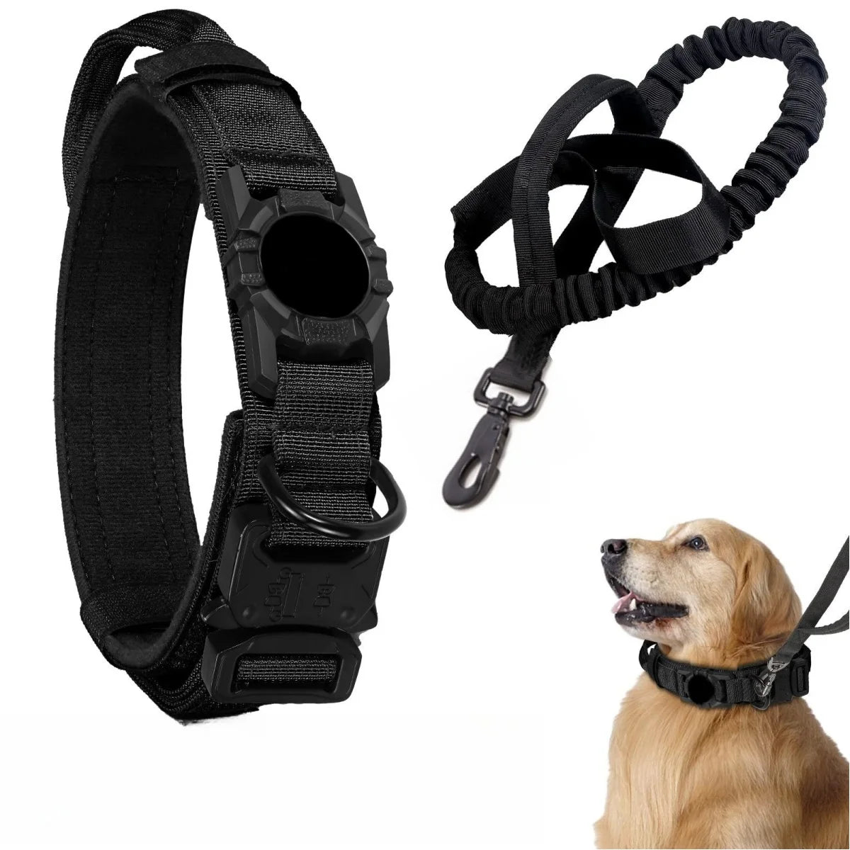 Heavy-Duty Nylon Adjustable Tactical Dog Collar