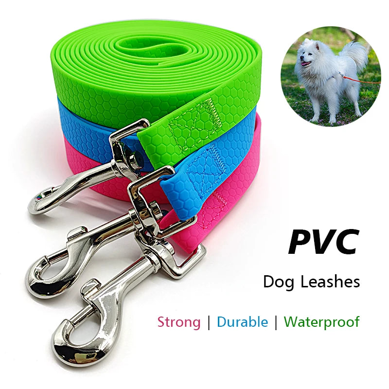 Durable 3M/5M Long Lead for Small & Large Pets Waterproof PVC Dog Leash