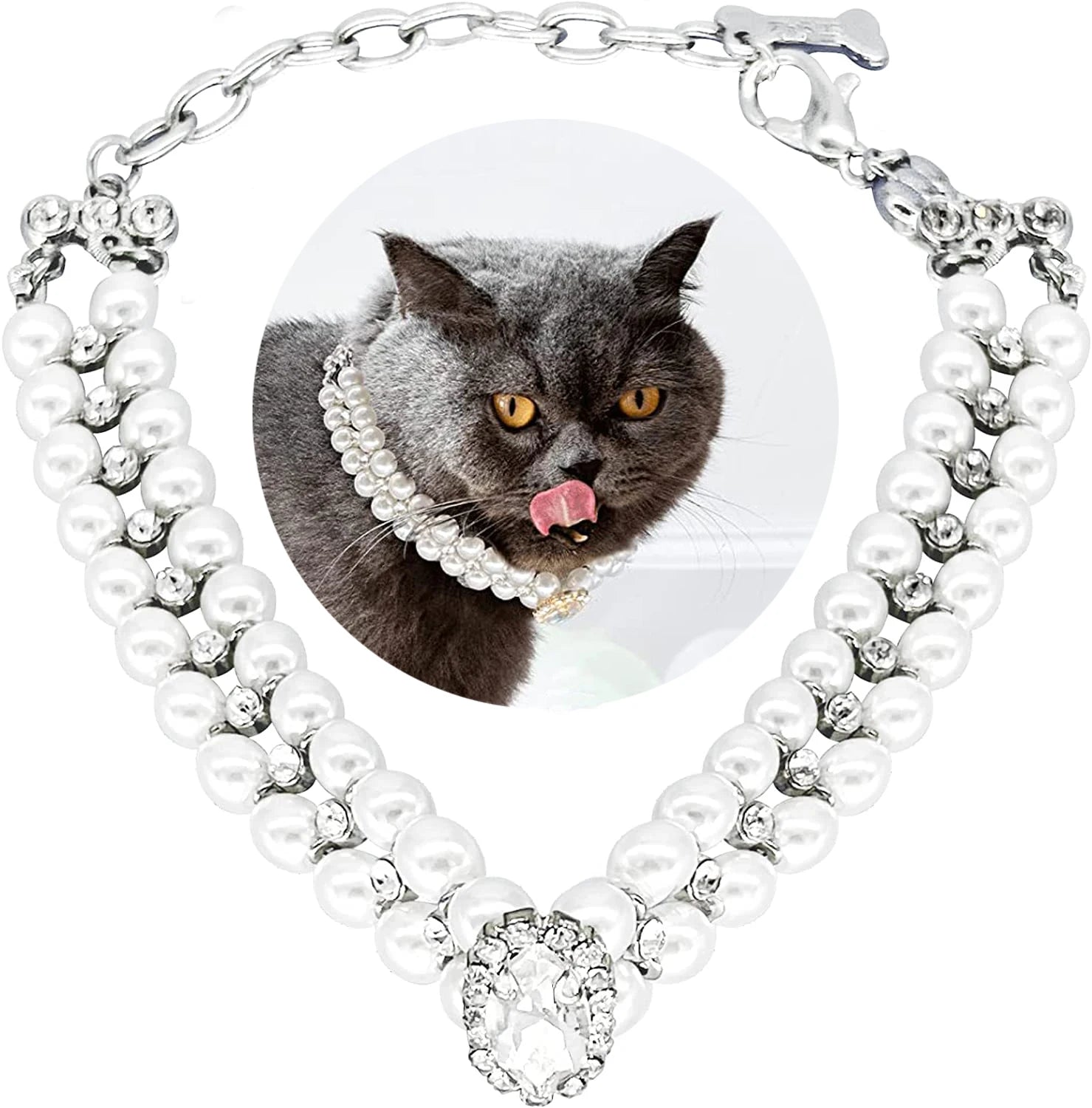 Princess Crystal Luxury Rhinestone Pet Collar