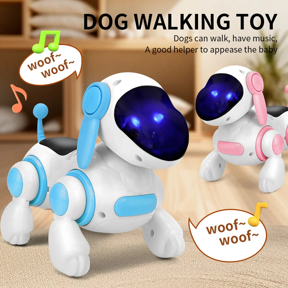 Smart Robotic Dog Interactive Toy with Lights, Sounds & Music