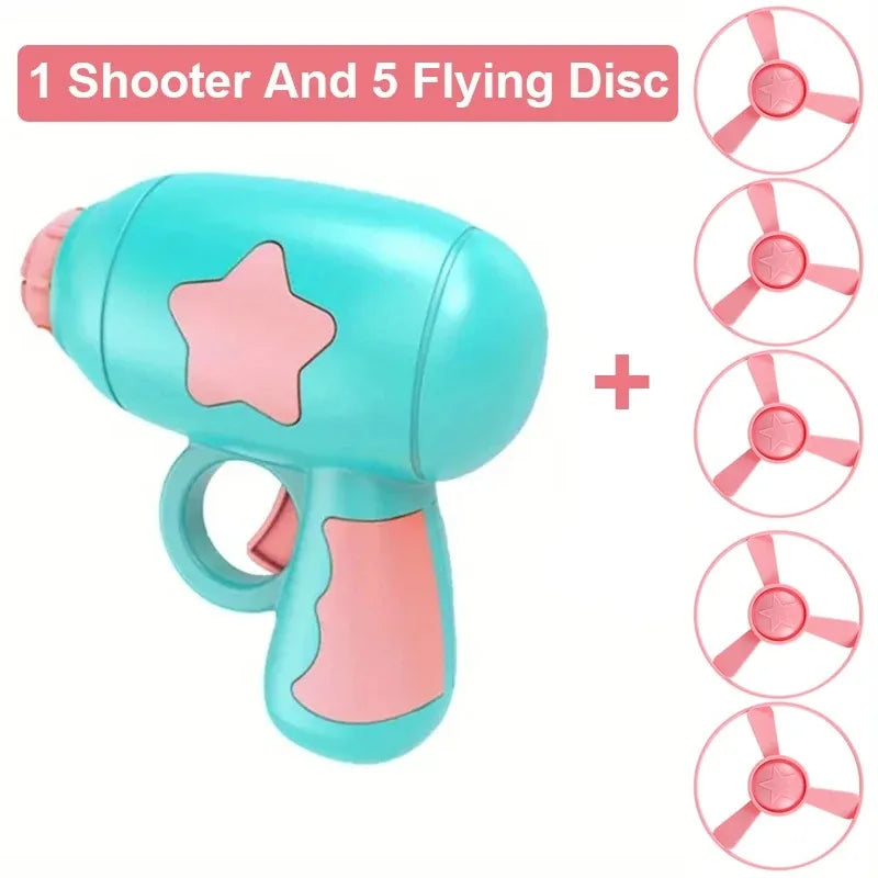 Interactive Cat Toy Mini Flying Disc Launcher for Chasing & Training