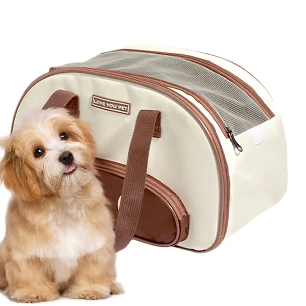 Sturdy Pet Carrier Well-Ventilated Travel Bag for Small & Medium Pets