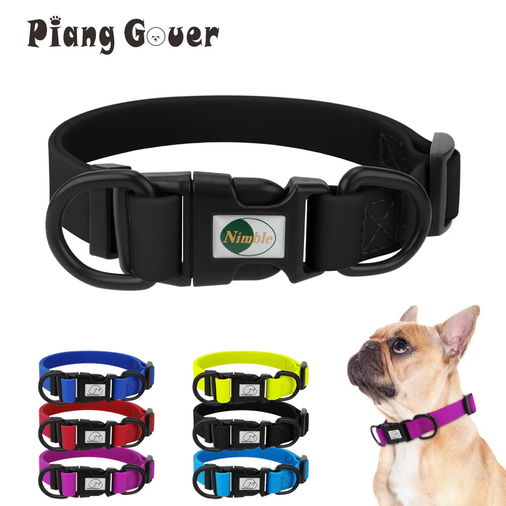 Adjustable PVC Waterproof Dog Collar