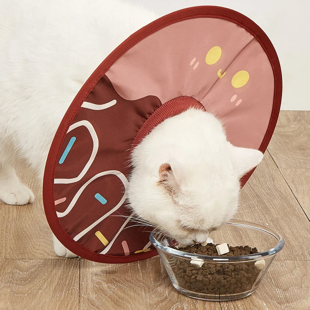 Sunflower Recovery Collar Anti-Bite & Anti-Lick Protective Cone for Cats