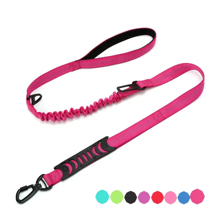 Multifunction Comfort Lead Double Handle Reflective Dog Leash