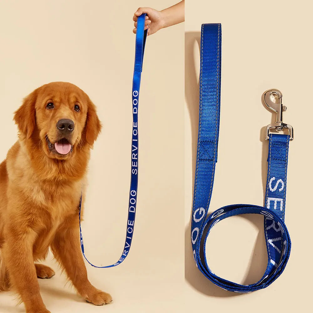 Solid Color Training Lead Reflective Jacquard Pet Leash