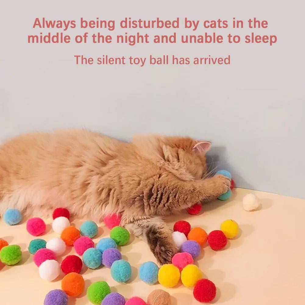Mini Gun Cat Toy Launch Plush Balls for Interactive Play