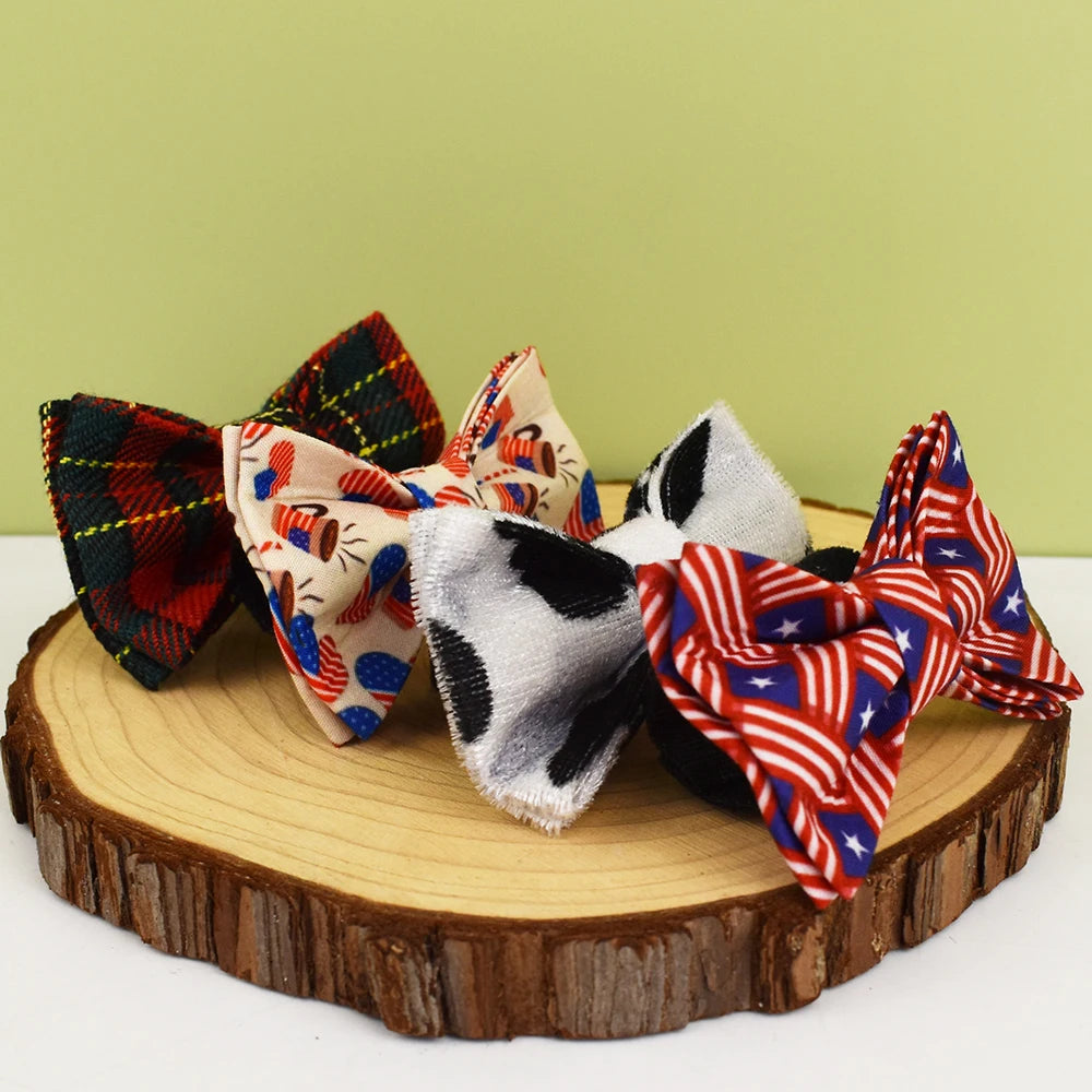Personalized Adjustable Cat Collar with Bowknot & Bell