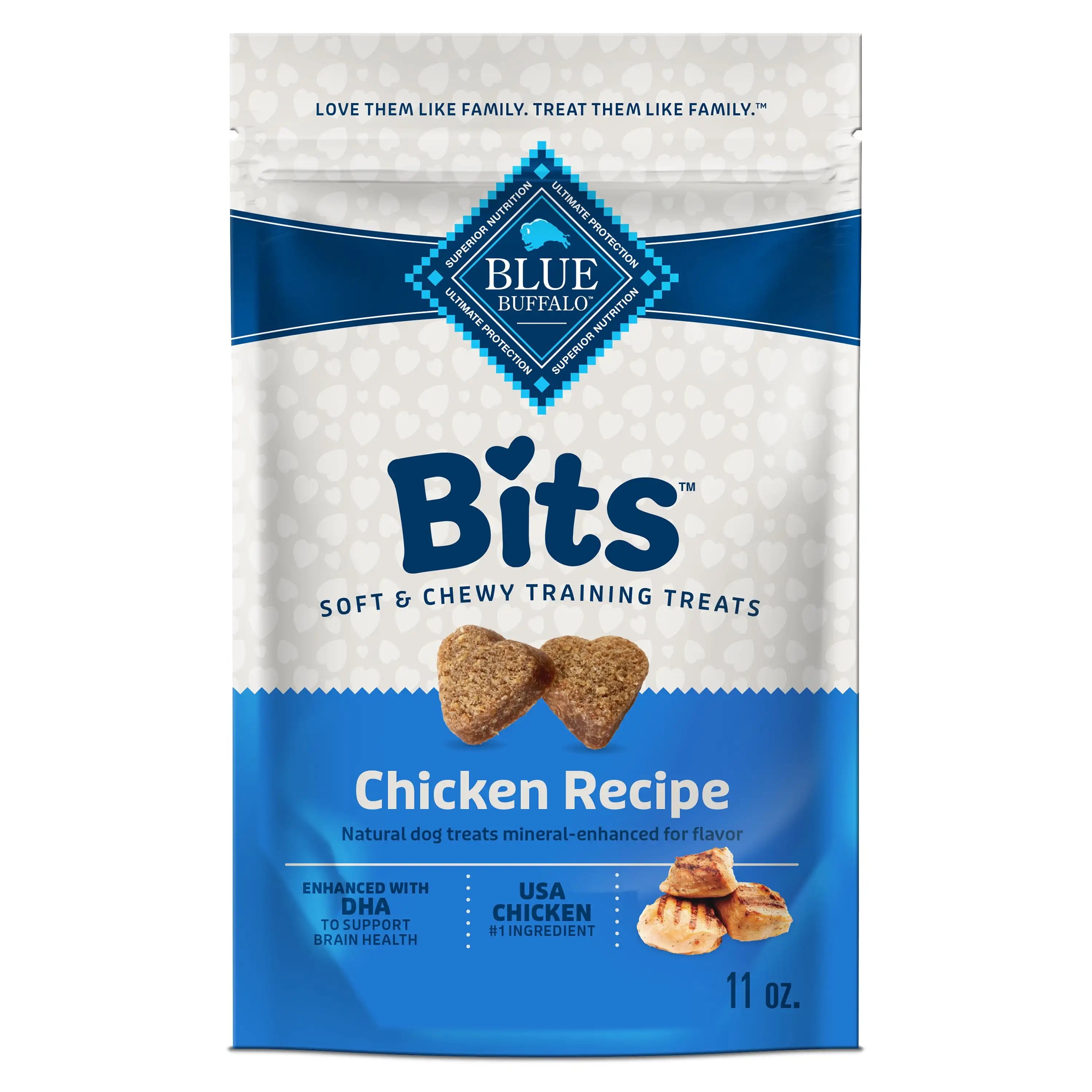 11 oz Bits Soft Dog Training Treats with DHA