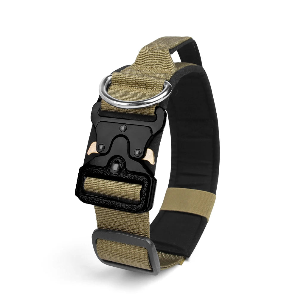 Heavy-Duty Rugged Zinc Alloy Tactical Dog Collar