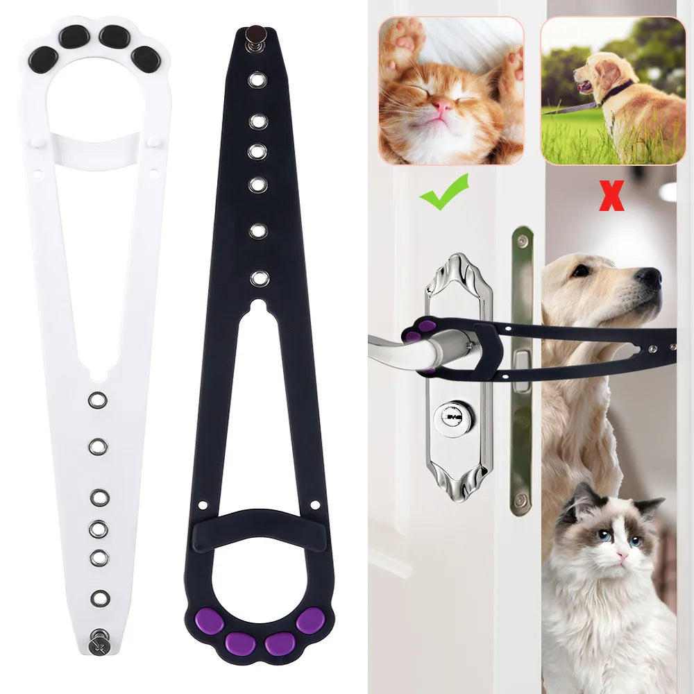 Adjustable Pet Door Latch Prevents Dogs from Entering Cat Space