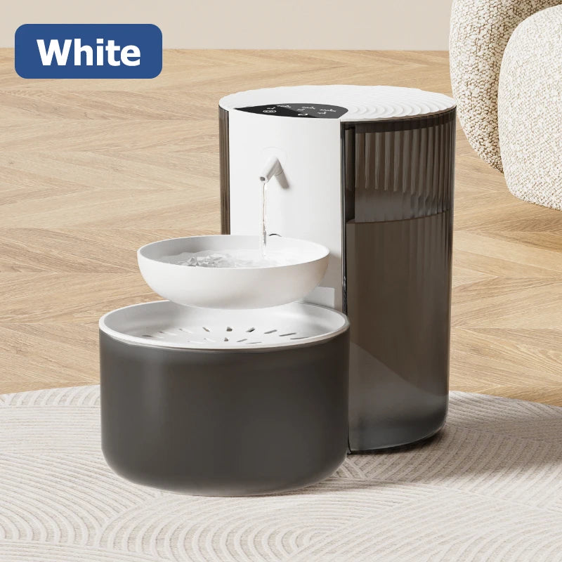Smart Pet Water Fountain Wireless, Auto, Rechargeable for Cats & Small Dogs