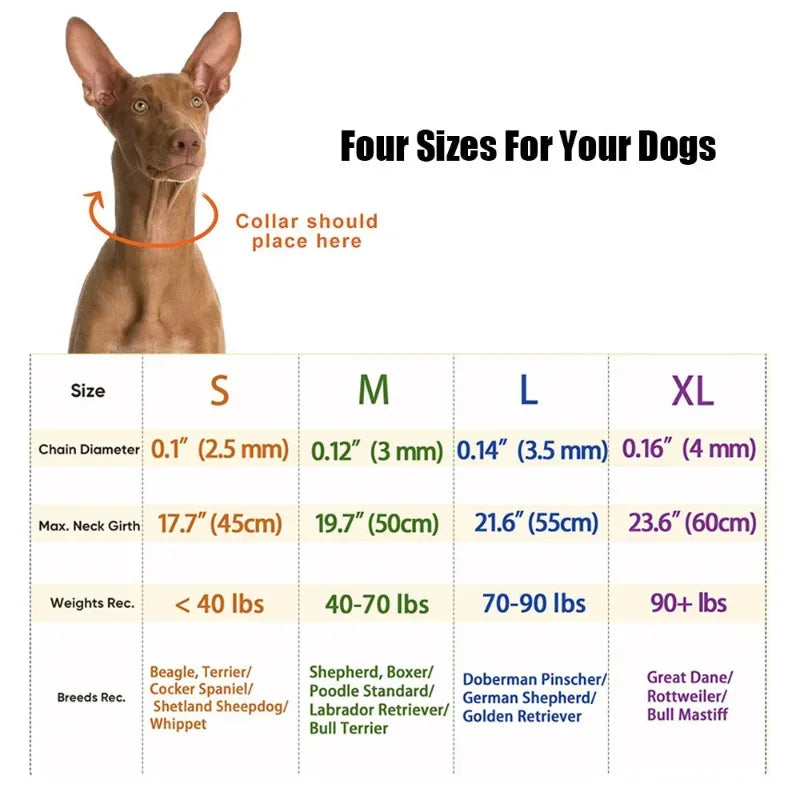 Adjustable Pinch Dog Prong Training Collar