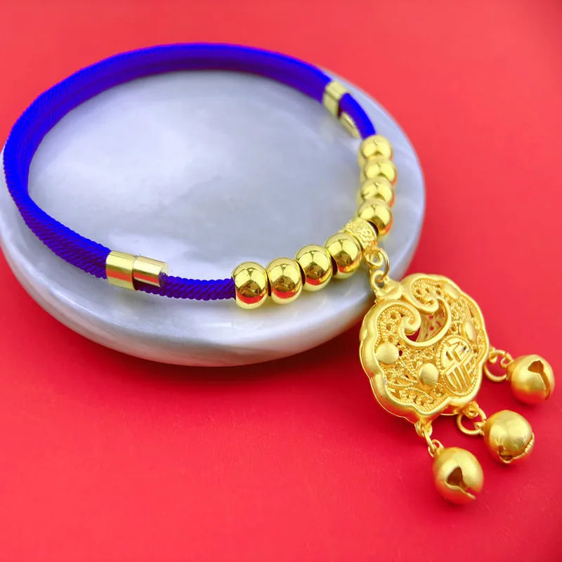 Classic Pet Necklace with Safety Lock Adjustable Red String Cat Collar