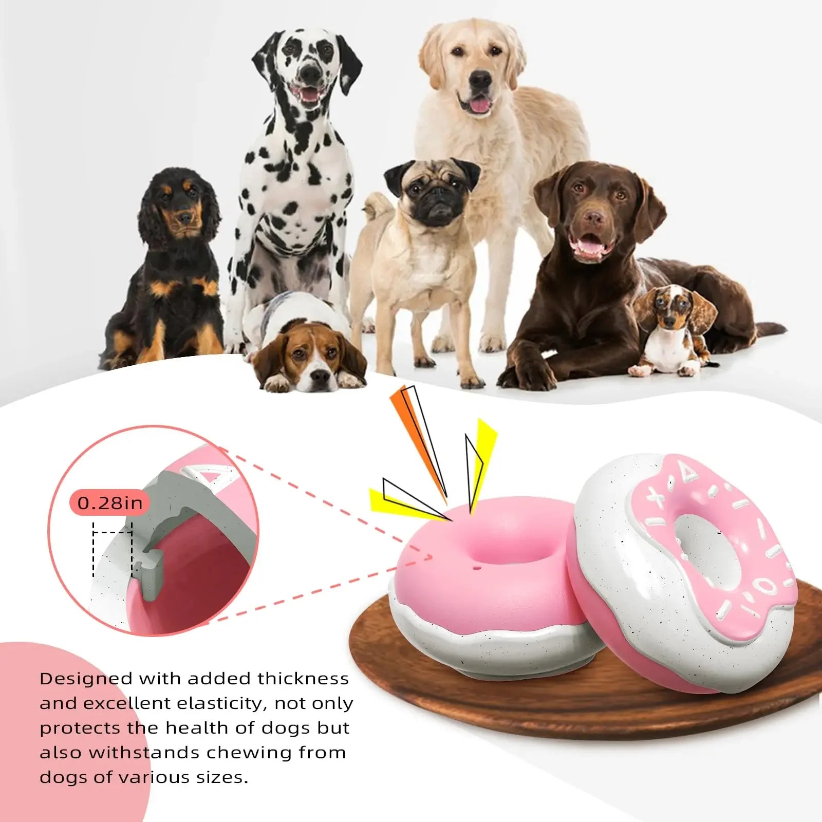 Tough Squeaky Dog Chew For Aggressive Chewers