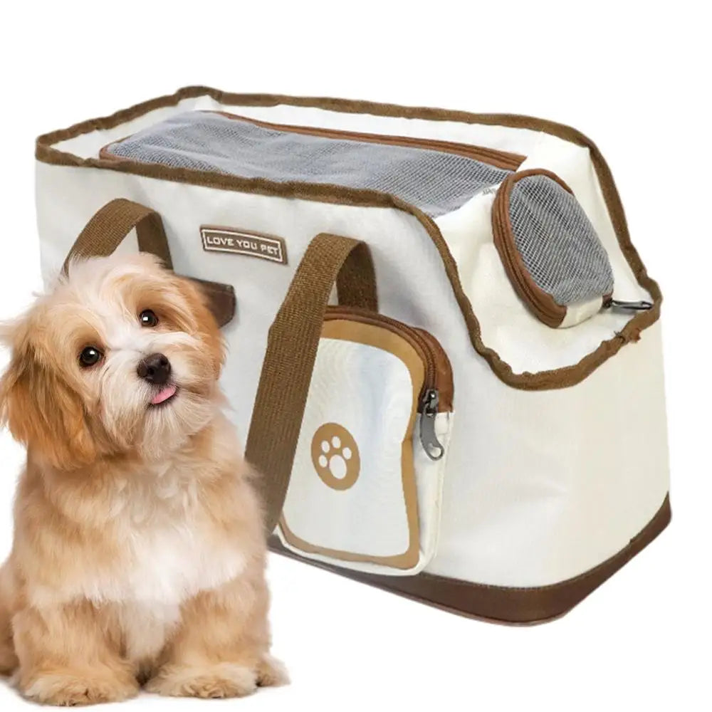 Sturdy Pet Carrier Well-Ventilated Travel Bag for Small & Medium Pets