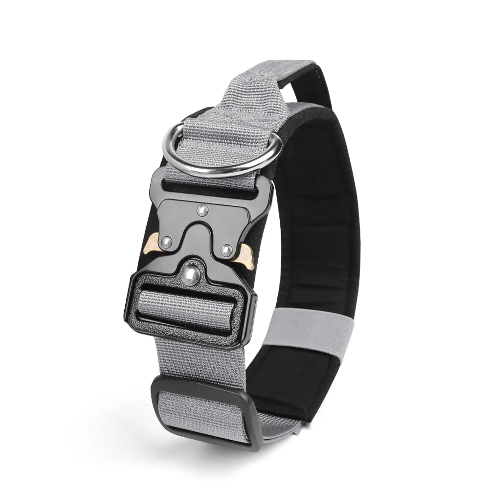 Heavy-Duty Adjustable Nylon Tactical Military Dog Collar