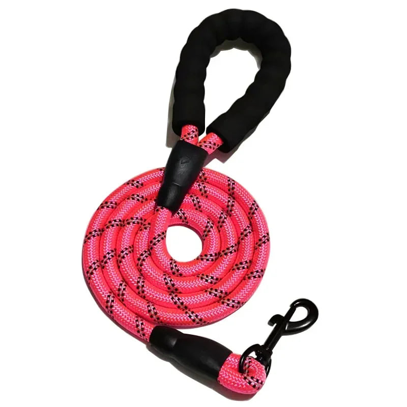 Shock-Absorbing Outdoor Strong Elastic Reflective Dog Leash