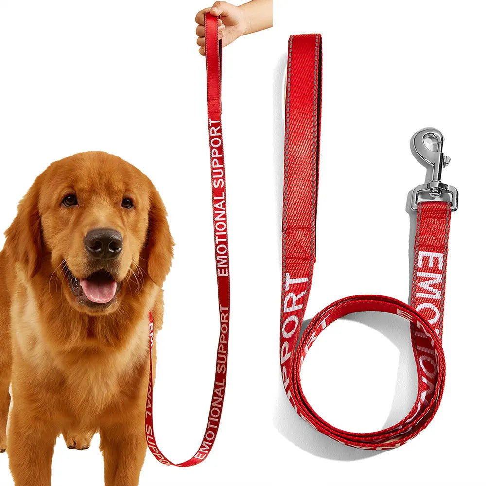 Solid Color Training Lead Reflective Jacquard Pet Leash