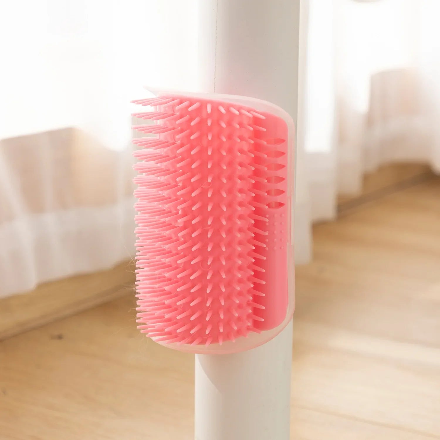 Cat Corner Self-Grooming Brush Wall-Mounted Pet Comb Accessory