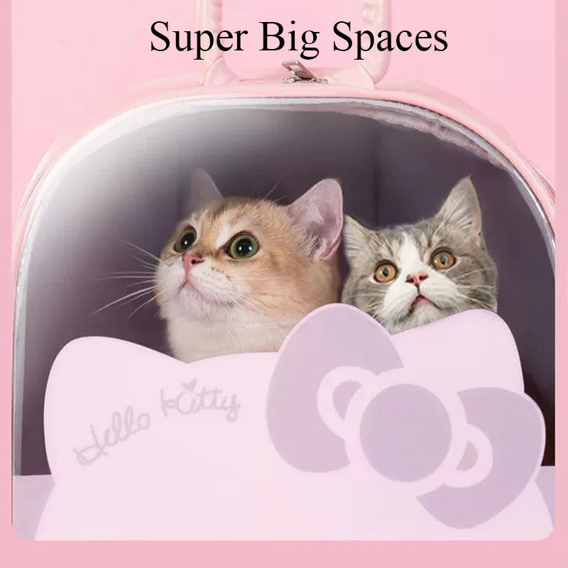 Pet Carrier Backpack Breathable Travel Bag with Window for Dogs & Cats