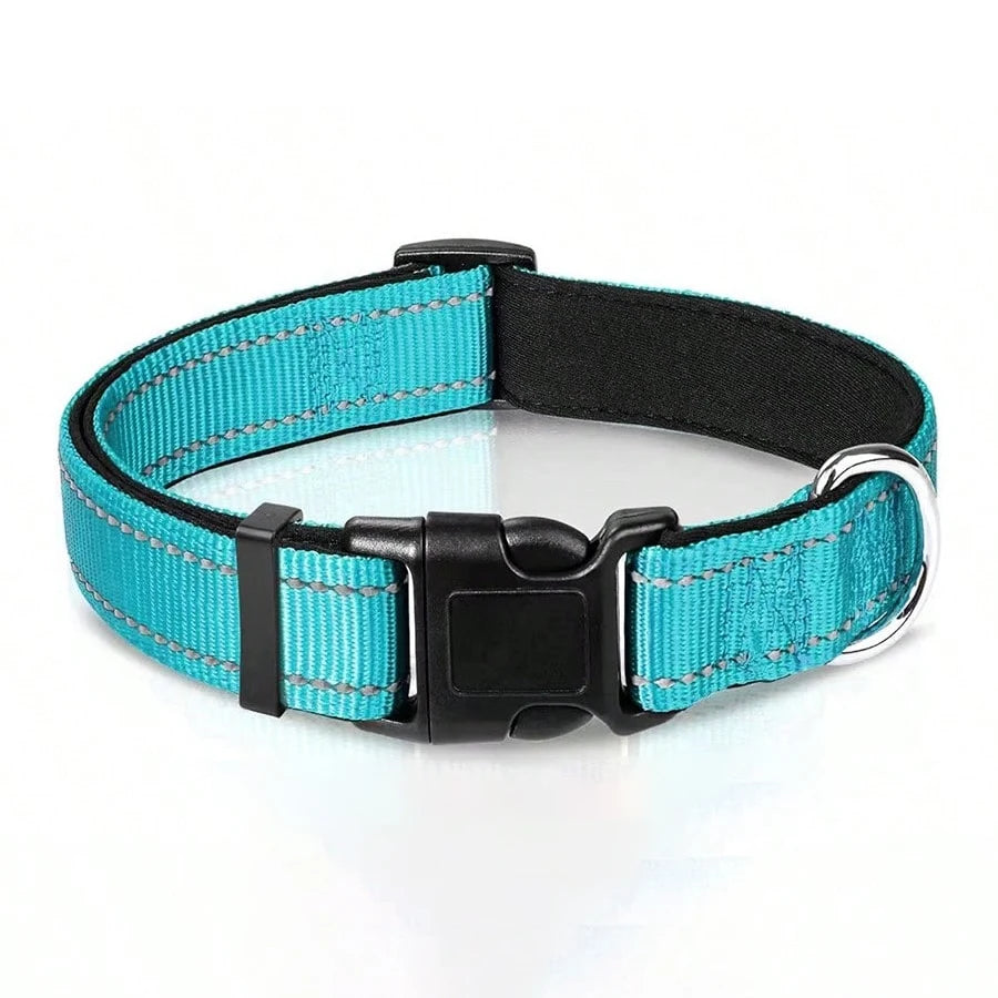 Soft Padded, Breathable Safety Adjustable Reflective Dog Collar