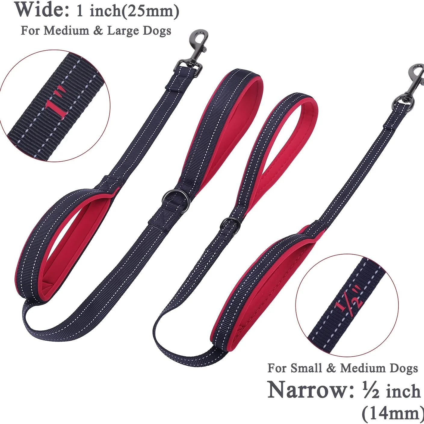 Outdoor Training Heavy Duty Dual Handle Dog Leash