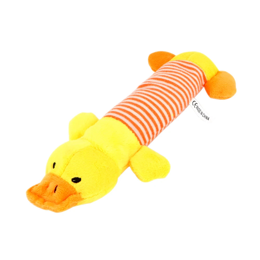 Plush Squeaky Toys for Dogs & Cats Elephant, Duck, Pig & More
