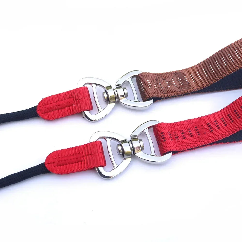 150cm Adjustable Reflective Nylon Slip Lead with P Chain Collar Leash