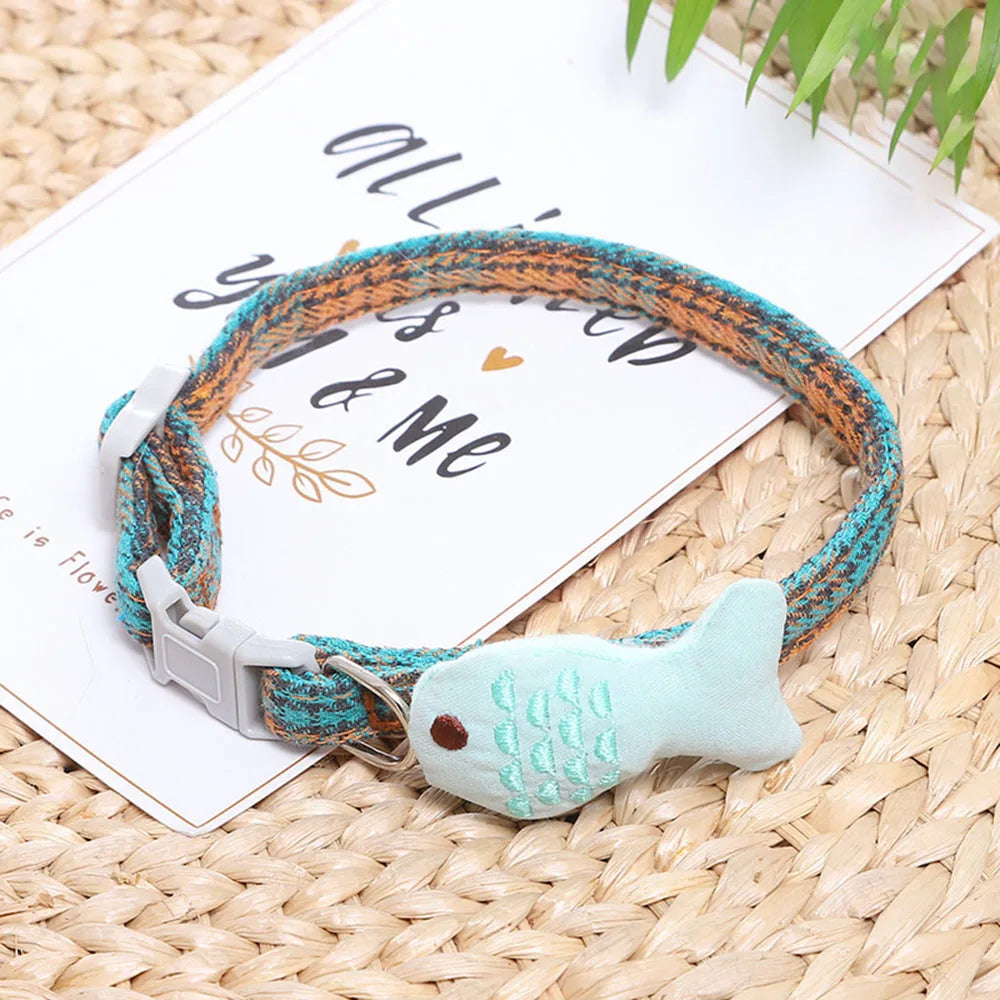 Cute Pet Necklace Adjustable Cat & Small Dog Collar
