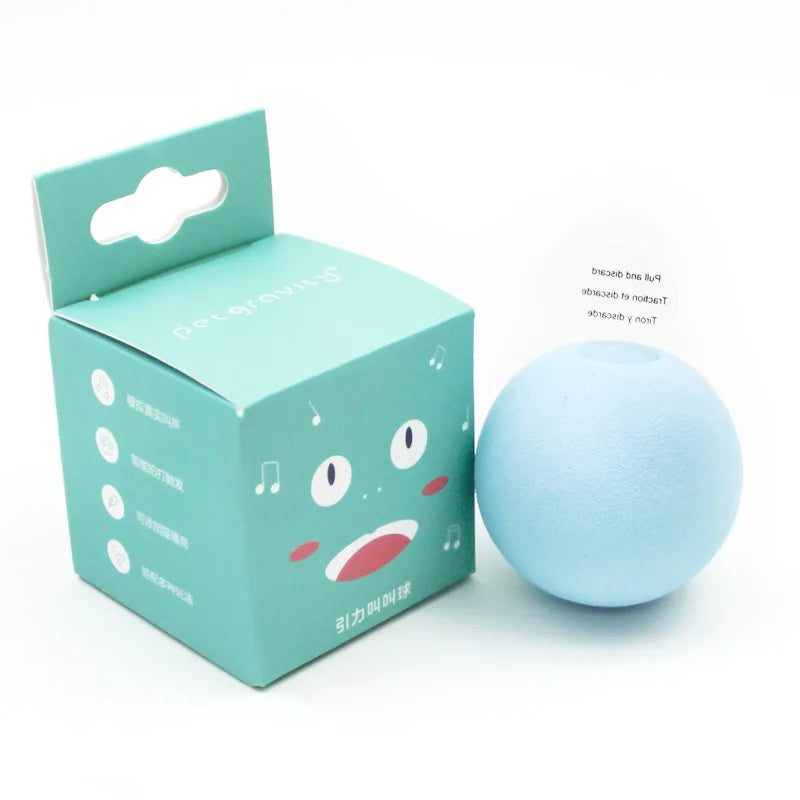 Electric Catnip Plush Ball Interactive Squeaky Toy for Kittens