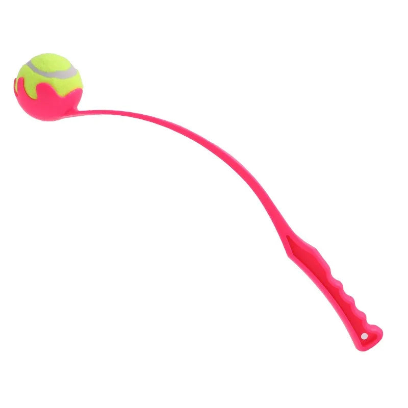 Pet Ball Launcher Stick Interactive Toy for Throwing Games