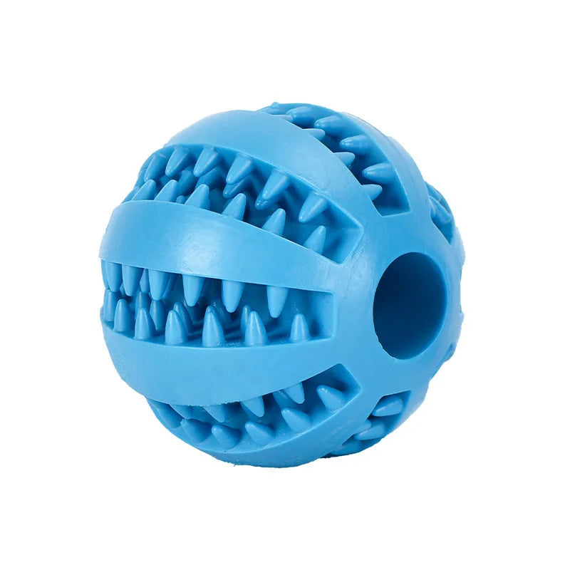 Interactive Rubber Toy Ball Chew & Tooth Cleaning Ball for Dogs & Cats