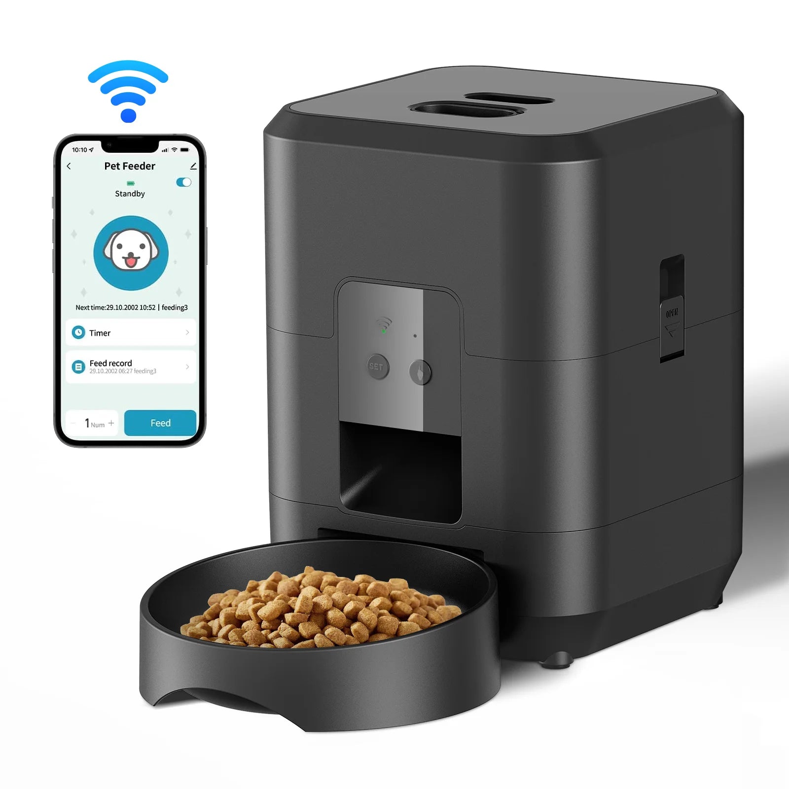 Smart Pet Feeder Automatic Timed & Quantitative Food Dispenser