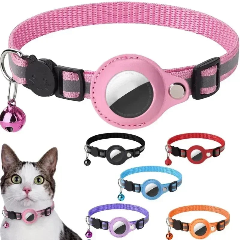 Anti-Lost Reflective Air Tag Holder Cat Collar