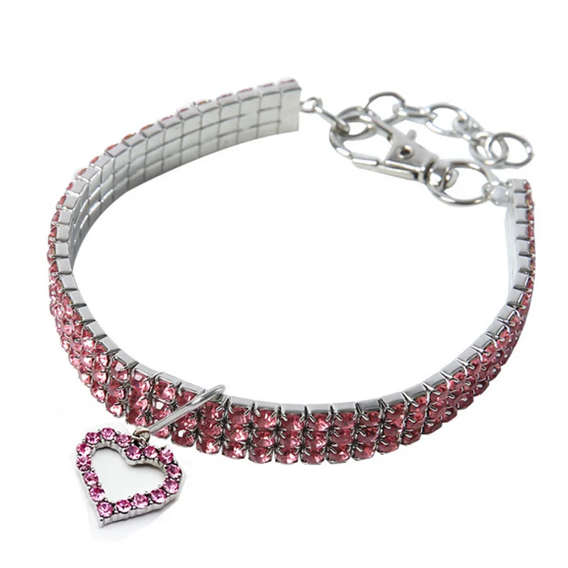 Crystal Pet Bling Rhinestone Dog Collar and Leash Set
