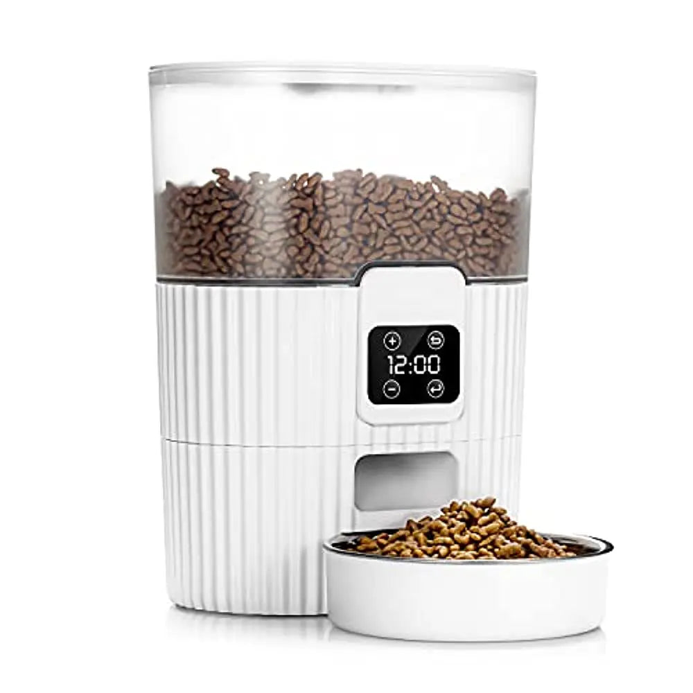 Smart Automatic Pet Feeder Timer, Stainless Steel for Cats & Dogs