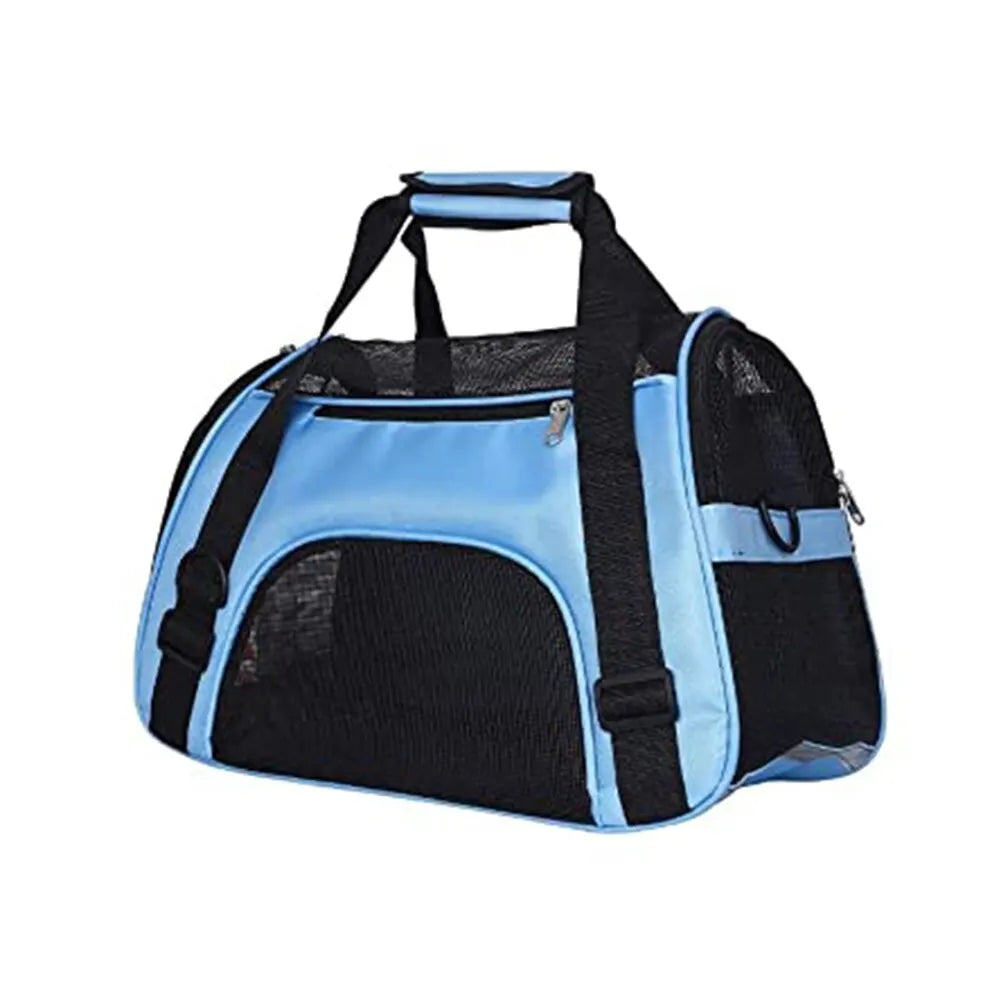 Soft-Sided Cat Carrier Portable, Folding Travel Carrier for Dogs & Cats