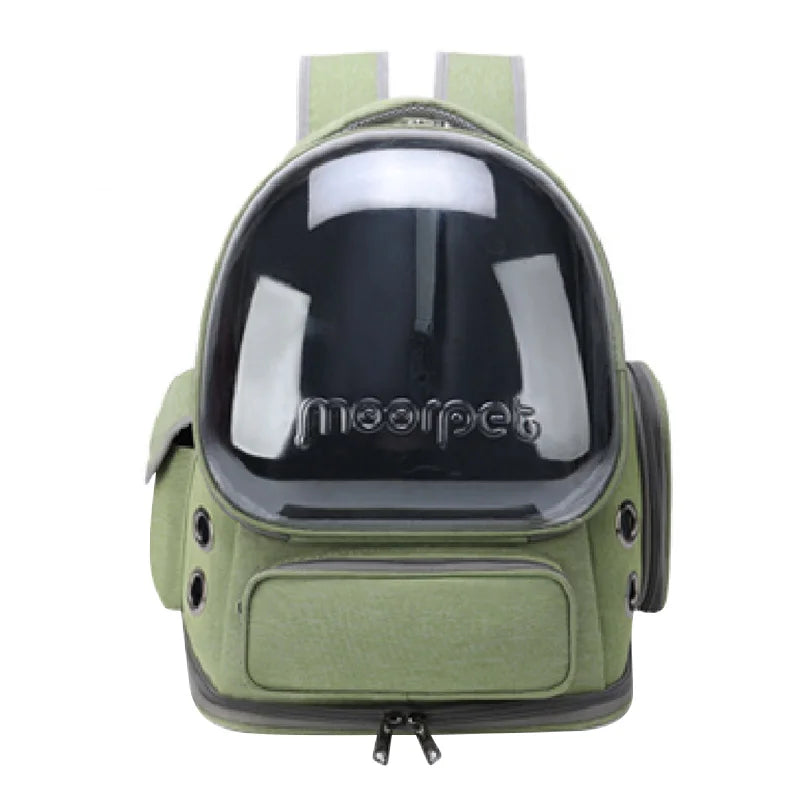 Transparent Pet Carrier Breathable Travel Backpack for Cats & Small Dogs
