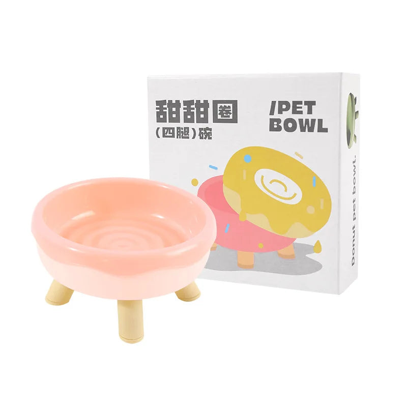 Four-Legged Pet Bowl Stylish Feeder for Cats & Small Dogs
