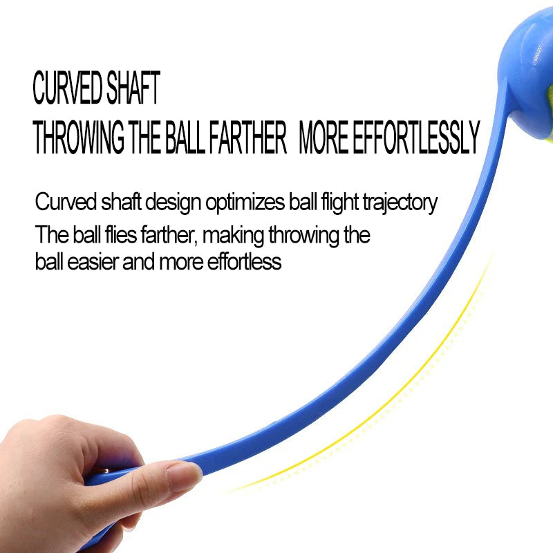 Pet Ball Launcher Stick Interactive Toy for Throwing Games