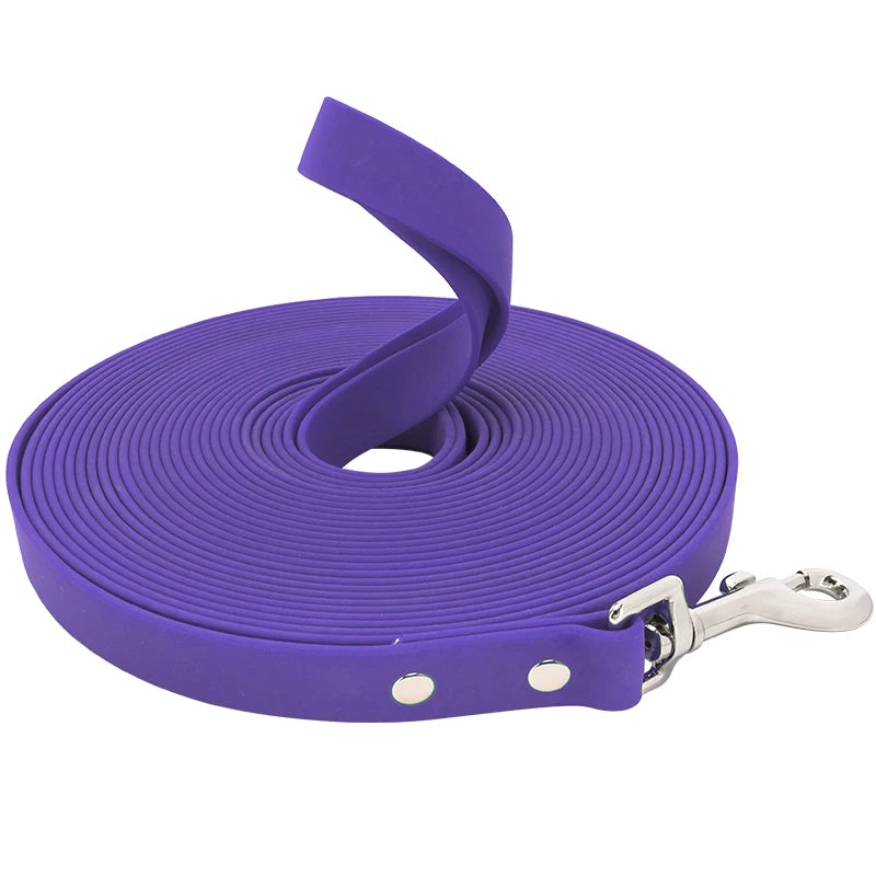 Easy-to-Clean Training Waterproof Long PVC Dog Leash