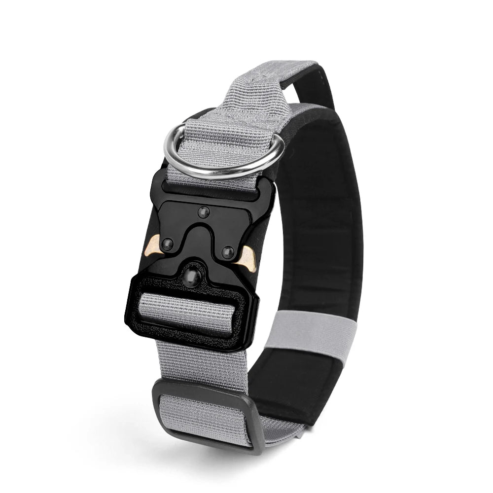 Heavy-Duty Rugged Zinc Alloy Tactical Dog Collar
