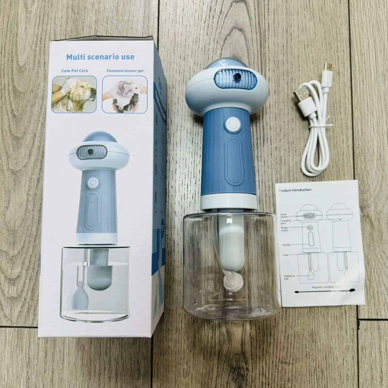 Smart Pet Foam Dispenser USB Rechargeable Soap Machine for Cats & Dogs
