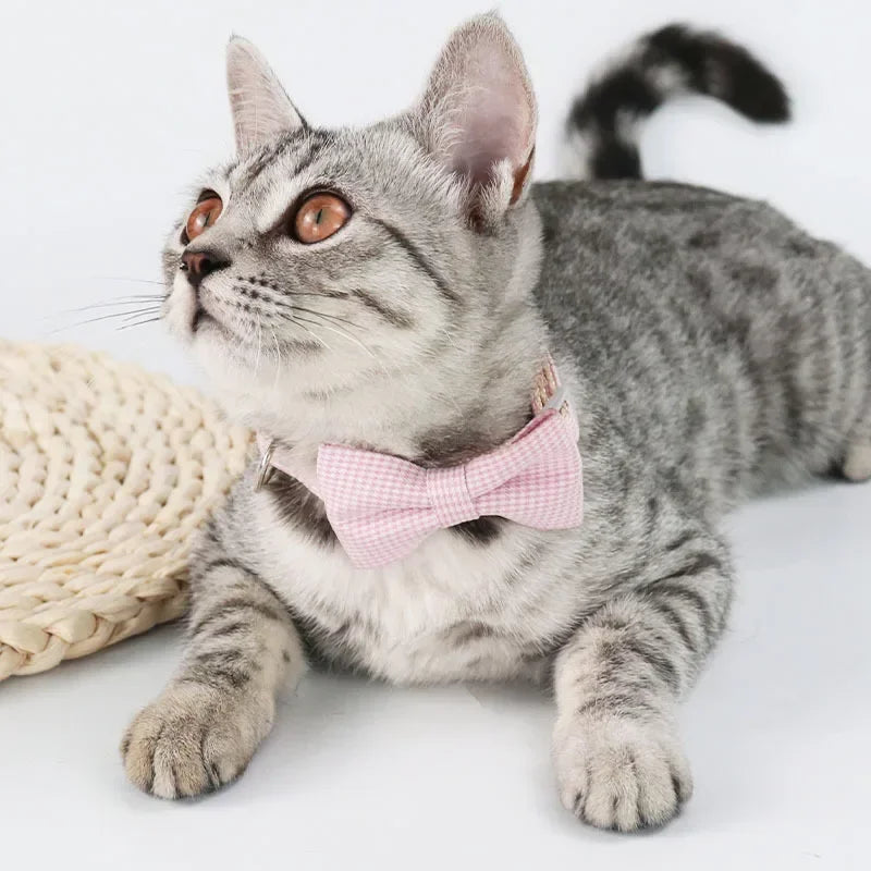 Bow Tie Stylish Necklace Adjustable Cute Cat Collar
