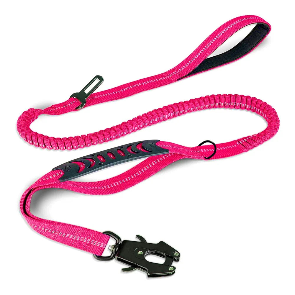 Reflective, Shock-Absorbing No-Pull Tactical Bungee Dog Leash