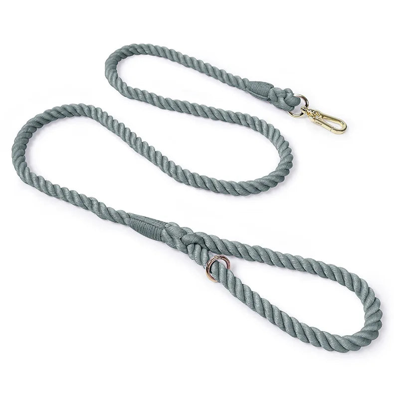 Multi-Function Hand-Woven Gradient Dog Leash