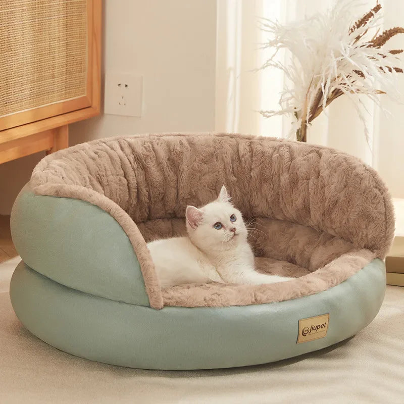Thickened Velvet Nest All‑Season Plush Pet Sofa Bed