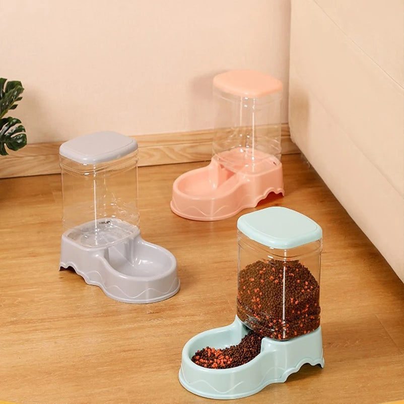 Pet Bowl Set Base & Water Bottle for Cats & Dogs